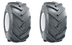 AL Two 15x6.00-6 15x600-6 R1 Lug Super Traction Tires Lawn Tractor Heavy Duty 6 Ply Rated