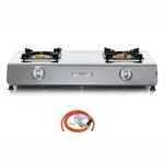 NJ NSD-2 Gas Stove - Double Burner Wok Ring Indoor Portable Hob