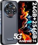 5G Rugged Smartphone Unlocked Canada OUKITEL WP35-Android 14, 11000mAh 33W Fast Charging Cell Phone, 24GB+256GB/TF 2TB, 6.6" FHD+, 64MP Camera,Waterproof Mobile Phone,NFC,OTG,Dual 5G Volte Phones