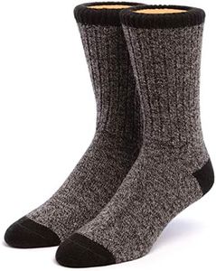 Warrior Alpaca Socks - Unisex Base Camp Hiking Socks Black/Cinder Large