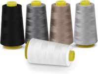 100% Polyester Overlocking Sewing Machine Thread for Serger 5 Colours 3000 Yard Cones