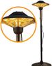 DONYER POWER Electric Patio Heater Garden Haeting 2000W Waterproof Outdoor&Indoor Free Standing
