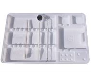 Disposable Plastic Dental Tray, Instrument Tray 284x183x17mm. Ideal for Dental, Beauty, Microblading, Tattooist, Podiatry. Pre moulded 50 per pack