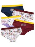 Harry Potter Girls Hogwarts Knickers Pack of 5 Multicoloured 9 to 10 Years