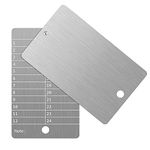 ArlinaL Steel Bitcoin Wallet, Cryptocurrency Wallet for Hardware Cold Wallet Backup, Bitcoin Crypto Seed Storage Compatible with All BIP39 Hardware（2 Plates and Anti-Tamper Seals,Stainless Steel）