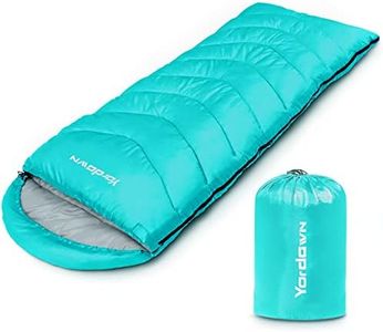 Yordawn Saco de Dormir Adulto Niños Ultraligero y Compacto, Saco Dormir Ligero Camping 4 Estaciones Sacos de Dormir Invierno Verano, Sleeping Bag Impermeable para Viajes Senderismo, Cielo Azul