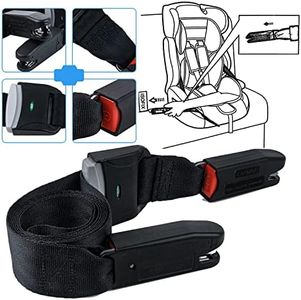 DIRAWOR Straps Compatible with General Isofix Baby Seat Car Fixing Straps with Latch Interface 1Pack (black)