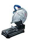 BOSCH GCO 220 Corded Electric Metal Cut Off/Chop Saw, 2,200W, 3,800 rpm, Robust Base, 355 mm Cutting Disc Dia, 15 kg + 1 BOSCH Cutting Disc, 1 Year Warranty (Blue)