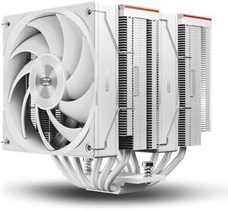 PCCOOLER RZ620 CPU Cooler TDP 265W CPU Air Cooler Dual Tower CPU Fan 6 HeatPipe CPU Cooling System with Three Modes PWM Silent Fans, Easy Install Air Cooler for Intel LGA 115X/1200/1700,AMD AM4/AM5,WH
