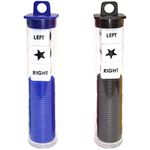 Left Right Center Dice Game Prime Set Bundle with 3 Dices + 36 Chips. Round Tube Storage is Very Convenient for Travel. Easy to Store, Carry Around. (2 Pack)