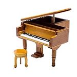 Ruimou Wooden piano music box,mini 