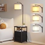 SUNMORY Floor Lamp with Table & 2 D