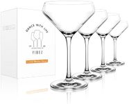 YIBEZ Martini Glasses, Set of 4 Cocktail Glasses, 12 OZ Crystal Coupe Glasses, Housewarming/Wedding Gifts