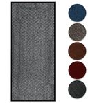 Circle of trust Hallway Runner Rug Heavy Duty Non Slip Rubber Back Grey 60x180cm Dirt Trapper, Water Absorbent Runner, Washable Floor Mat, Long Carpet Runner for Kitchen, Launch, Doorway Area Rug