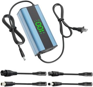 29.4V 2A Electric Scooter Charger 5 in 1 Plugs Universal,for 24V-Rated Electric Scooter Ebike Lithium Battery, Fast Charging, Overcharge Protection, Compatible with Multiple Models