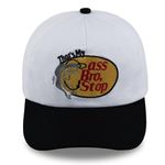 That's My Ass Bro,Stop Trucker Cap Embroidery Fishing Foam Mesh Hat - Funny Naughty Snapback Truck Hat Baseball Cap…, Black/Beige, One Size