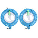 NUOBESTY Kite Line Reel Winder, Winding Reel Grip Wheel 150m Kite String with 7inches Reel Kite String Spool Kite Flying Accessories 2pcs