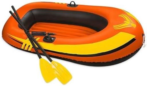 MTSDM Inflatable Kayak, 2 Person Inflatable Kayak with Oars, Inflated Fishing Boat, Inflated Kayaks Water Sports Lightweight for Outdoor Adventures, Ideal for Lakes, Rivers, and Ocean