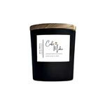 AVA VELA Matte Black Scented Candle, Soy Wax - Fragrance Café Moka - 40hrs Burn Time