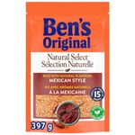 BEN'S ORIGINAL NATURAL SELECT Mexican Style Rice Side Dish, 397g Pouch