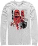 Fifth Sun Men's Star Wars: The Rise of Skywalker Sith Trooper Schematic Detail Long Sleeve Shirt - White - 2X Large