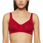 Van Heusen Women Bra - Cotton Elastane - Side Support Panel, No Spill Comfort, Wireless, Non Padded, Full Coverage_11014_Jester Red_38C