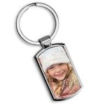 Personalised Photo Keyring Custom Keychain Gift idea for Christmas Mothers Fathers Day Keepsake Memory Custom Made Birthday Present with Gift box