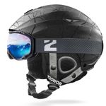 ZIONOR Ski Helmet and Ski Goggles Set, Lagopus H1 Snowboard Helmet with Goggles for Men Women Adults - Shockproof/Windproof Protective Gear for Skiing, Snowboarding, Snowmobile