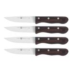 ZWILLING HENCKELS 4-Piece Steakhouse Steak Knife Set with Wood Box