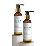 SiyaAyurveda Psoriasis Body And Hair Care Combo-Psoriasis Body Wash For Natural Soothing Skin|1% Salicylic Acid&Aha Fruit Extract Shampoo For Men Women