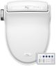 Bio Bidet BB1000 Warm Water Bidet Seat, Air Dryer, Heated Seat with Slow Close Lid, Remote Control, Round
