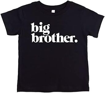 Bold Promoted to Big Brother Sibling Reveal Shirt for Boys Sibling Outfit, Black Shirt, 12 Months