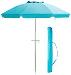 COSTWAY 2M Beach Umbrella with Carr