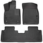 Husky Liners 99651 Fits 2016-19 Lexus RX350/RX450h Weatherbeater Front & 2nd Seat Floor Mats, Black