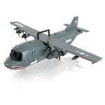 U.S. Air Force Cargo Toy Airplane, Large KC-130 Model Military Transport Plane with Opening Doors, Lights and Sounds - Big Interactive Aircraft for Little People, Tanks and Mini Trucks, Kids 3+