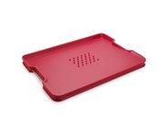 Joseph Joseph Cut&Carve Plus Multi-Function Cutting Board, Large, Red