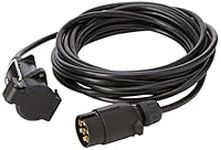 Maypole 7 Pin 6 m Straight Extension Lead (Plug To Socket), for Trailer Lighting