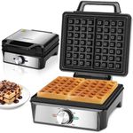 Aigostar Waffle Maker with Deep Fil