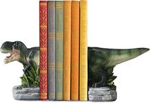 Dinosaur Bookends Decorative Book Ends to Hold Books Heavy Duty, Nonskid Book Stopper Resin Bookends for Shelves for Books Holder Bookend Supports, Book Stoppers Home and Office Decor