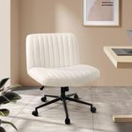 Oikiture Armless Office Chair with 