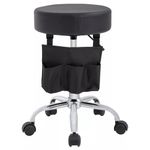 Rolling Stool with Wheels Stool Chair Swivel Stool Height Adjustable Office Stool Massage Stool Spa Chair Diameter 14 Inches Hydraulic Rolling Chair Medical Stool Seat PU Cushion