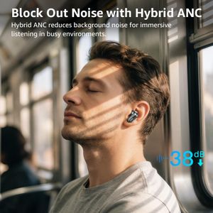 TOZO Crystal Pods ANC Wireless Earbuds – Noise Cancelling Bluetooth