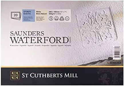 Saunders Waterford Block 300gsm 177 x 254mm (7" x 10") 20 Sheets NOT