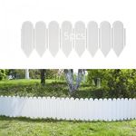 2M Garden Edging Border,Garden Landscape Edging Borders,Plastic Garden Bed Edging, Terrace Board Edging, Garden Fencing for Lawn, Landscaping, Patio Pathway.Flower Bed