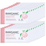 RAWGANIC Organic Intimate Hygiene Wipe Sachets | Gentle Ph Balanced, Fragrance-Free, Alcohol-Free, Flushable & Biodegradable Intimate | Set of 20 Individual sachets