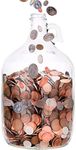 Skywin Swear Jar - Large Glass Money Jar and Adult Piggy Bank for Storing Coin & Change