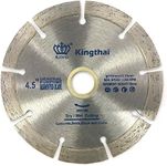 Kingthai 4 1/2 Inch Wet Dry Segmented Cutting Concrete Diamond Saw Blade for Masonry with 7/8-5/8 Inch Arbor