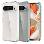 Spigen Ultra Hybrid Back Cover Case Compatible with Pixel 9 Pro XL (TPU + Poly Carbonate | Crystal Clear)