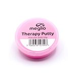 Meglio Hand Therapy Putty - Strength Training & Stress Relief, Hand Exercise Putty for Adults & Childrens, Variable Resistive Strength | (Pink XX-Soft, 53g)