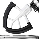 Flex Edge Beater for KitchenAid,Mixer Attachement Compatible With KitchenAid,Mixer Accessory,Fits Tilt-Head Stand Bowls For 4.5-5 Quart Bowls,Beater With Silicone Edges,Black